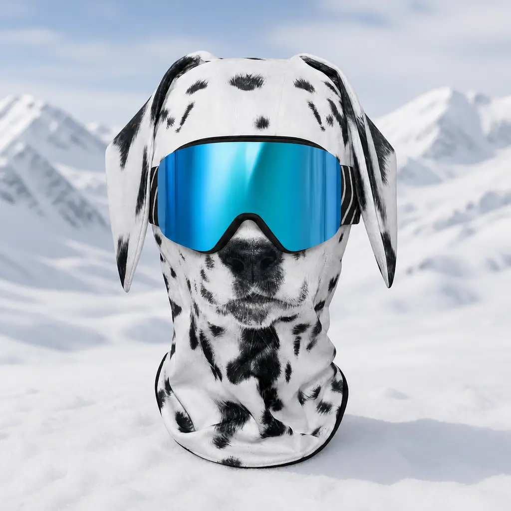 Masque de ski animal Dalmatien