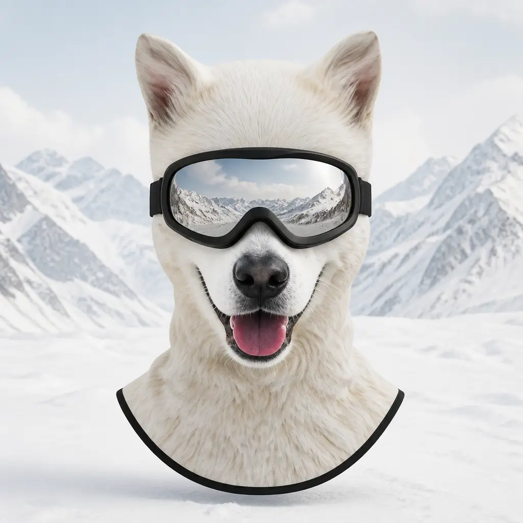 Masque de ski Samoyède